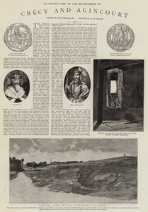 En konstnärs besök på slagfälten i Crecy och Agincourt